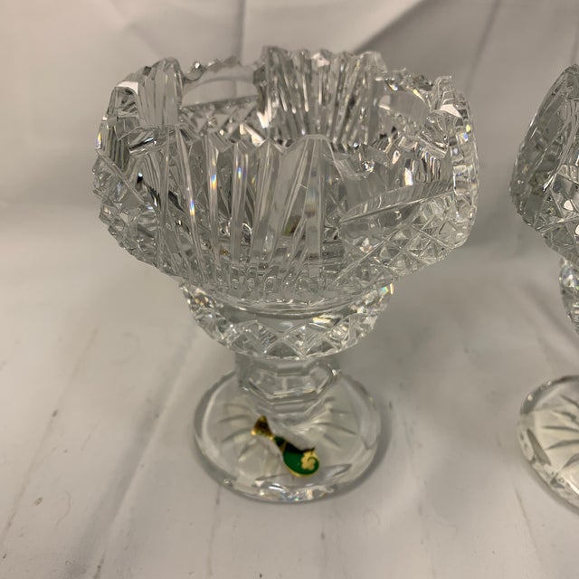 Waterford Waterford Crystal Miniature Scalloped Compote Bowl - Pair For Sale - Image 4 of 5