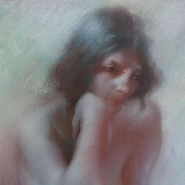 1980s Seated Female Nude Study, 1980s, Pastel For Sale - Image 5 of 8