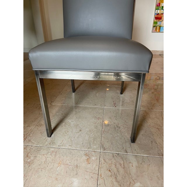 Off-white Mid 20th Century Mid-Century Modern Dinning Set With Chairs by Design Institute America For Sale - Image 8 of 9