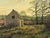 Late 20th Century Old Barn Scene of a Farm in the English Countryside by British Landscape Artist 1980 Circa For Sale - Image 5 of 16