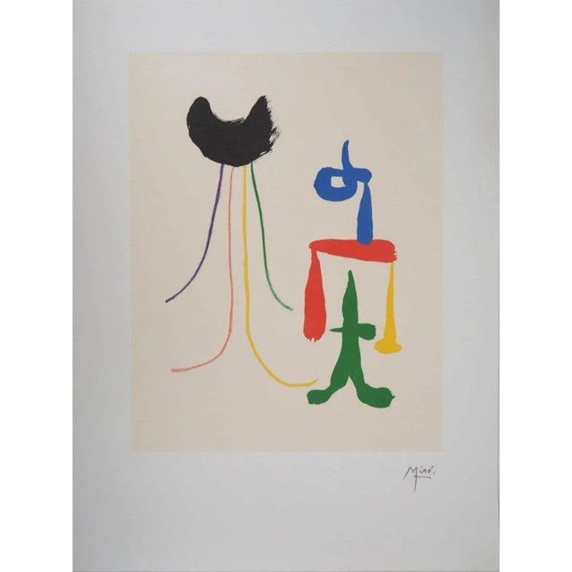Joan Miro, Surrealist Couple, 1970s, Lithograph For Sale - Image 4 of 4