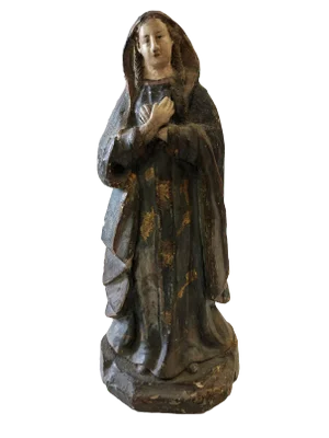19th Century Terra-Cotta Figure of a Saint Philomena