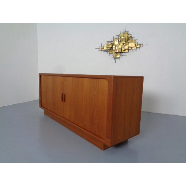 Dyrlund Large Teak Tambour Sideboard from Dyrlund, 1960s For Sale - Image 4 of 17