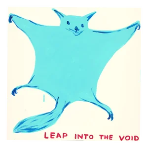 David Shrigley, Leap Into the Void, 2023, Lithography
