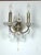 Mid-Century Modern 24k Gold-Plated Brass and Lead Crystal Wall Lamp from Schröder, 1970s For Sale - Image 3 of 9