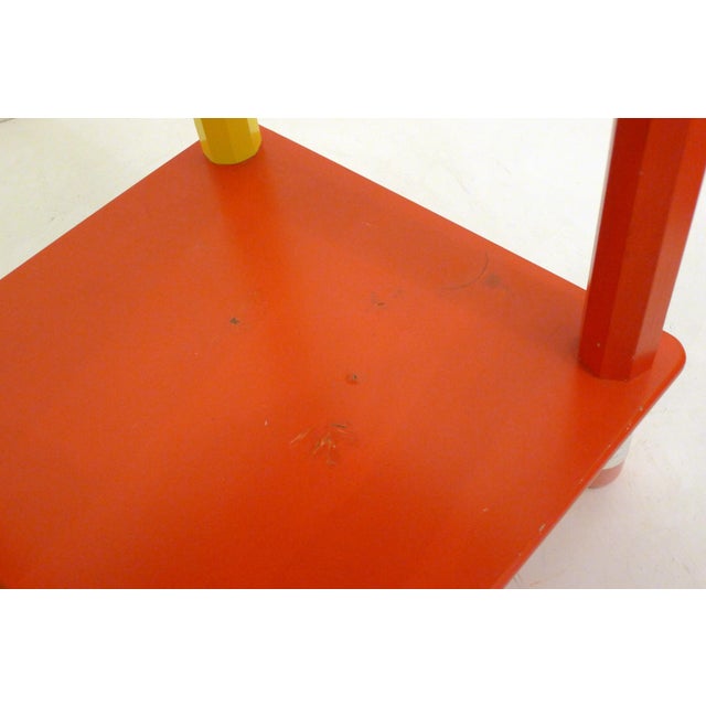 Small Pencils Bedside Table in Wood attributed to P. Sala, 1980s For Sale - Image 9 of 15