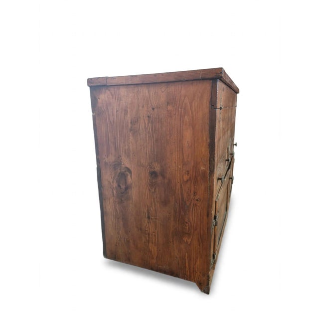 19th Century Antique Tuscan Kitchen Cabinet, 1890s For Sale - Image 5 of 9