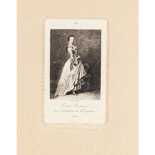 Dame Romaine - Original Etching and Drypoint by Lèon Gaucherel - 1862 1862 For Sale