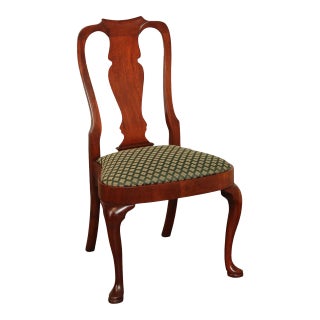 Hickory Chair Queen Anne Style Mahogany Dining Side Chair For Sale