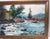 Up for sale is an original 2-sided oil painting by artist Connie J. Boswell, featuring a vibrant colored landscape of a...