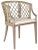 Lattice Back Armchair in Greige For Sale - Image 4 of 10