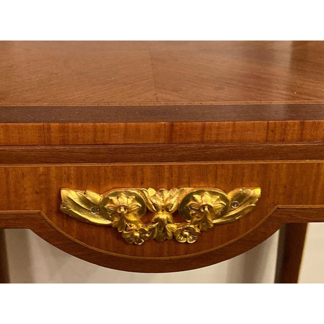 Louis XV-XVI Style Marble-Top Side Table End Table Pedestal, Transitional For Sale - Image 11 of 13