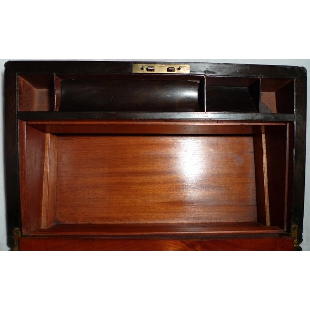 19th Century Joseph Bramah English Burled Walnut Lap Desk For Sale - Image 9 of 12