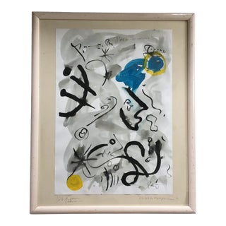 “Abstrakt Komposition”, Titled Peter Keil Painting, Mirovian-Style, 1965, Palma For Sale