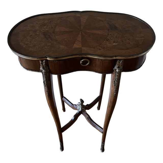 Late 20th Century Louis XV Style Side Table For Sale
