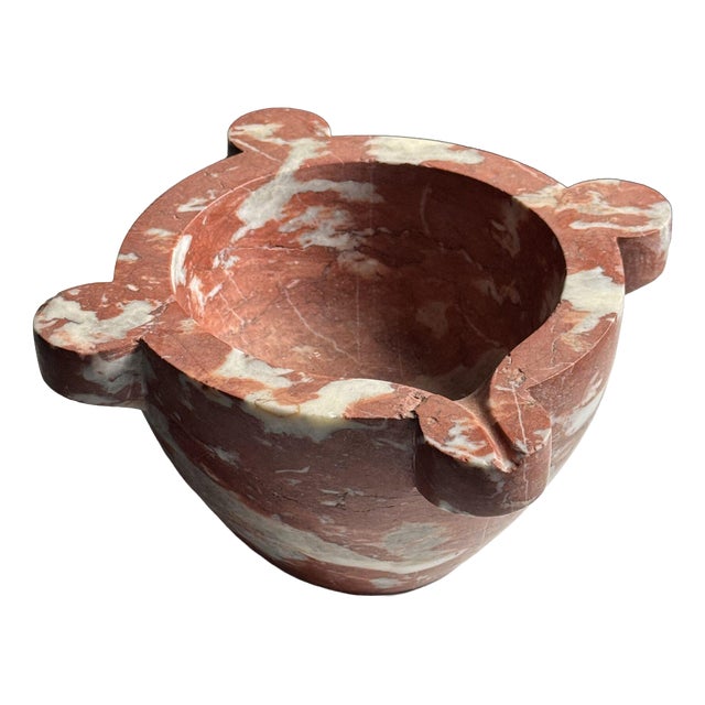 20th Century Red Marble Mortar For Sale