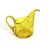 Mid-Century Modern Mid Century Modern Amber Art Glass Pitcher With Pinched Hand Blown Glass and a Large Lip For Sale - Image 3 of 9