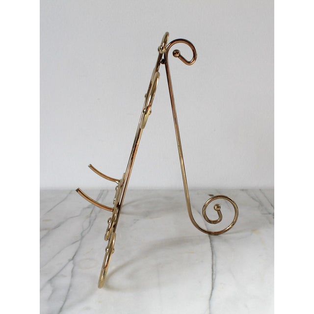 Vintage Brass Art Easel For Sale In Milwaukee - Image 6 of 11