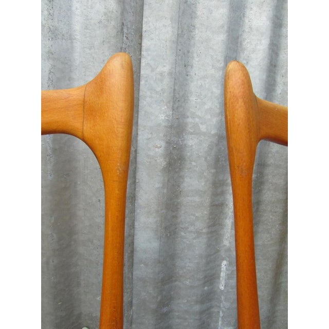 Wood Mid-Century Dutch Organic Chairs from Stevens, 1950s, Set of 3 For Sale - Image 7 of 12