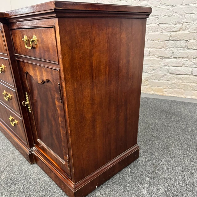 Thomasville Mahogany Collection Chippendale Style Long Dresser For Sale - Image 11 of 15