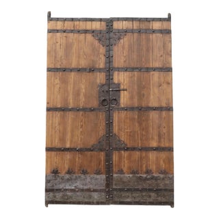 1960s 8.6 Feet Tall Large Vintage Chinese Door For Sale