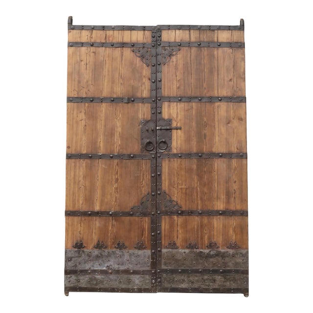 1960s 8.6 Feet Tall Large Vintage Chinese Door For Sale