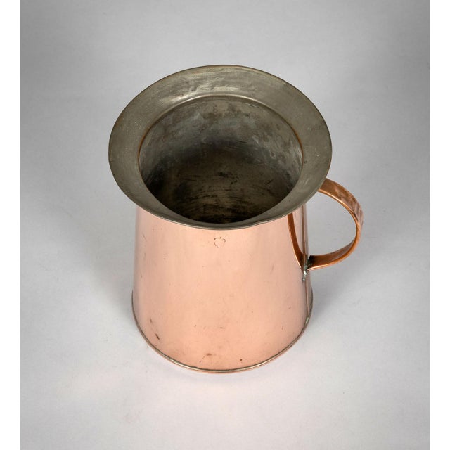 American Antique 19th Century Copper Pitcher For Sale - Image 3 of 6