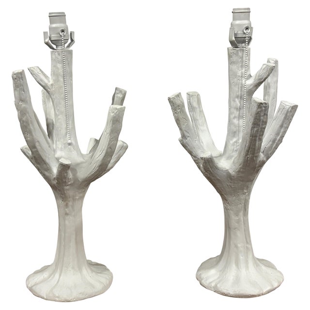 A Pair of 'Twig' Table Lamps Attributed to John Dickinson, 1970's For Sale In San Francisco - Image 6 of 7