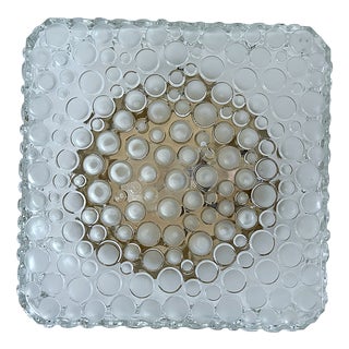 Vintage Bubble Glass Flush Mount from Erco, 1970s For Sale