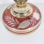 Glass Vintage Bohemian Cut Cranberry and Gold Glass Bottle With Stopper For Sale - Image 7 of 10