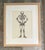 1970s Vintage Framed Skeleton Study on Paper For Sale - Image 5 of 12