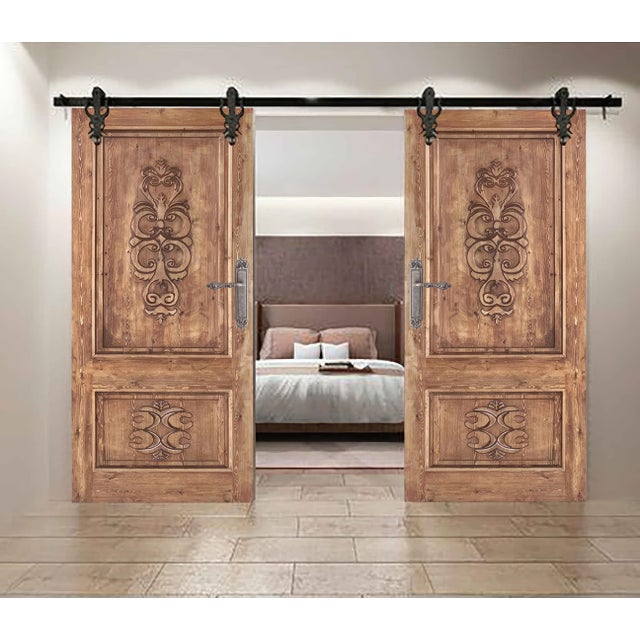 Hand-Carved Solid Wood Interior Door – Old World Tuscan Style For Sale - Image 9 of 9