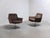 Great pair of 'Sedia' lounge chairs designed by Horst Brüning for COR around 1965. The beautiful aluminum base with swivel...