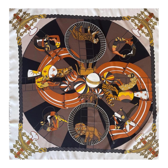 Hermès Silk Scarf “Circus” 2013 For Sale