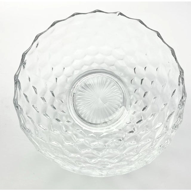 Mid-Century Modern 1950s Fostoria “American” 13-Piece Glass Punch Bowl & Cups Set For Sale - Image 3 of 10