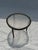 Contemporary Brown Frame With Textured Glass Top Marked "Tropitone " Outdoor Side Table Made in USA , in excellent...