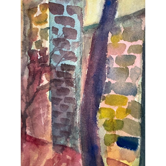 1980s Watercolor - Arnold Weber (1931-2010) Central Park For Sale - Image 5 of 11