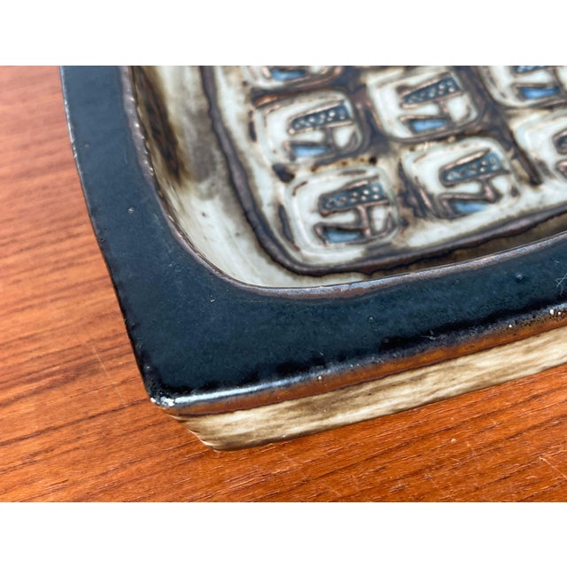 Mid-Century Modern Danish Brutalist Ceramic Bowl by Jorgen Mogensen for Royal Copenhagen, 1960s For Sale - Image 9 of 14