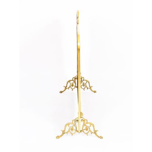 Antique Empire Revival Classical Trophies Gilt Bronze Fire Screen, 1800s For Sale - Image 12 of 14