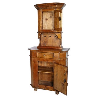 19th-Century Tyrolean Pine Cabinet For Sale