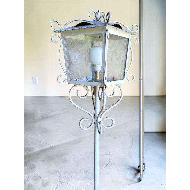 Metal Wrought Iron Floor Lamps, 1950s, Set of 2 For Sale - Image 7 of 12