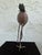 Pair of Vintage Bronze Patina Crane Sculptures in Complementary Poses For Sale - Image 11 of 12