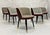 2020s Set of 6 Baxter "Colette" Chairs by Roberto Lazzeroni in Leather Brass For Sale - Image 5 of 18