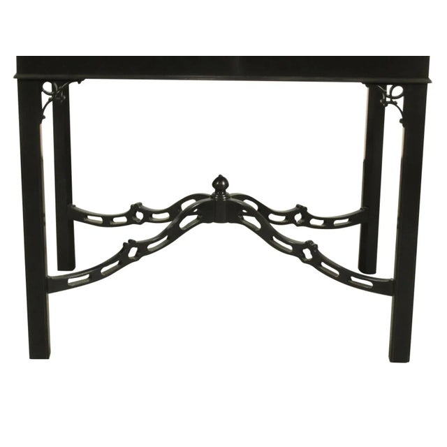 1990s 1990s Black Lacquer Tea Tables, Pair For Sale - Image 5 of 7