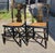 18thc Pair of Stenciled Pair of Cane Seat Chairs For Sale - Image 4 of 11