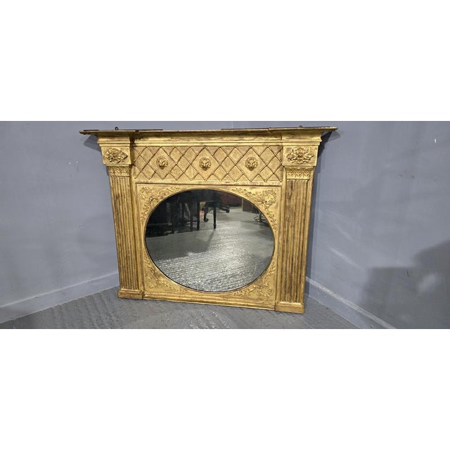 Antique Regency Overmantle Mirror, 1815 For Sale - Image 11 of 12