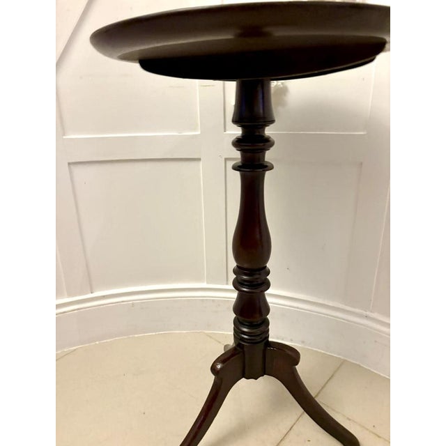 Antique Mahogany Tripod Side Table, 1880 For Sale - Image 4 of 8