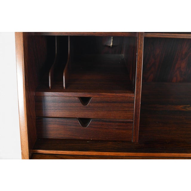 Wood Mid 20th Century Model 68 Rosewood Secretary Desk by Arne Wahl Iversen For Sale - Image 7 of 14