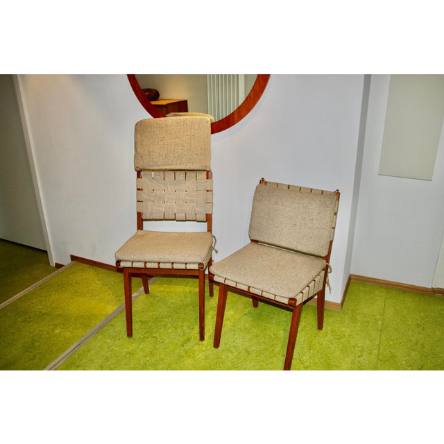 1950s Vintage Side Chairs by Jens Risom, 1950, Set of 2 For Sale - Image 5 of 8