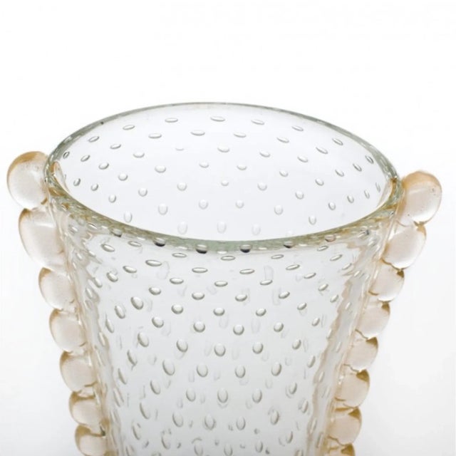 Vase in Crystal Gold and Murano Glass from YourMurano For Sale - Image 10 of 13